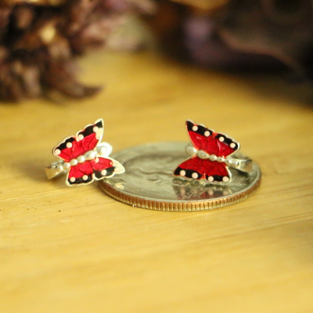 925 Sterling Silver Butterfly 曆 for CHILDREN 戮 - Picture 5 of 7